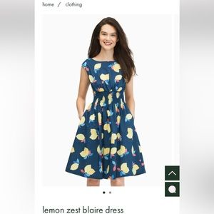 Brand new Kate Spade Lemon Zest Blaire dress 🍋 POCKETS!